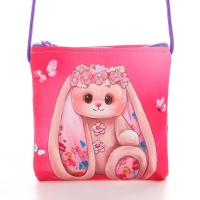 Сумка-кошелёк, для девочки через плечо "Сказочный зайчик", 13х13х2 см Сумка-кошелёк, для девочки через плечо "Сказочный зайчик", 13х13х2 см