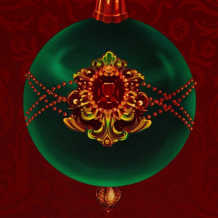 Новый год. Пакет подарочный новогодний под бутылку, упаковка "Дивный шар", 12 х 36 х 8,5 см.