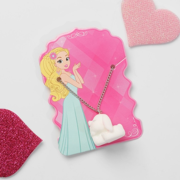 Кулон детский &laquo;Выбражулька&raquo; зайчик, цвет белый в серебре