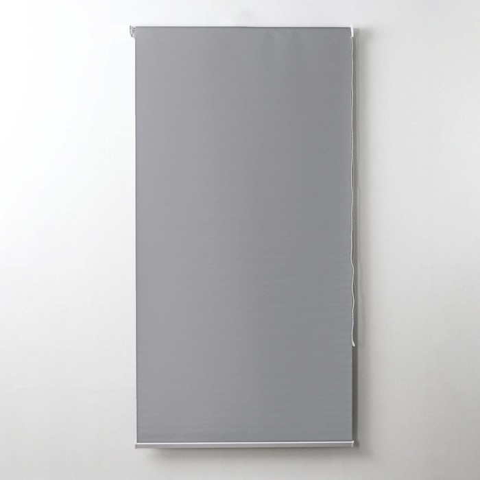Штора рулонная &laquo;Механика. Блэкаут&raquo;, 100&times;180 см (с учётом креплений 3,5 см), цвет серый