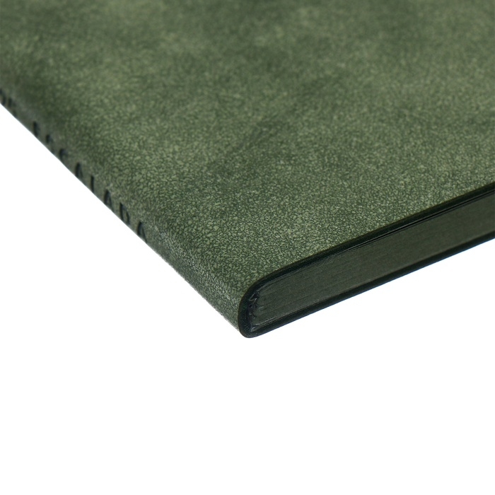 Еженедельник датированный 2025 года, 80х165 мм, 64 листа ESCALADA, мягкая обложка из искусственной кожи, блинтовое тиснение, блок 70 г/м&sup2;, зелёный