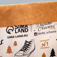 Упаковка, пакет подарочный крафтовый с пластиковым окном, «Man», 24 х 20 х 11см Упаковка, пакет подарочный крафтовый с пластиковым окном, «Man», 24 х 20 х 11см