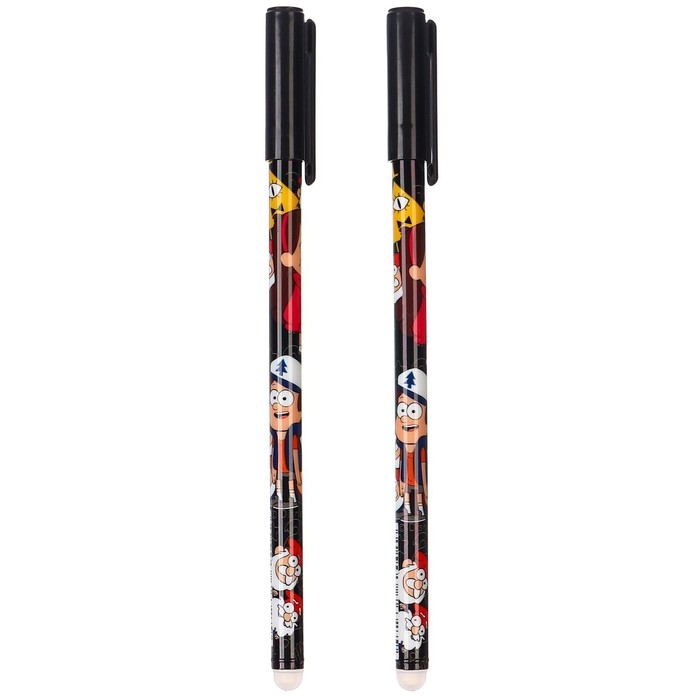 Ручка пиши стирай, 2 штуки, 4 стержня, Гравити Фолз