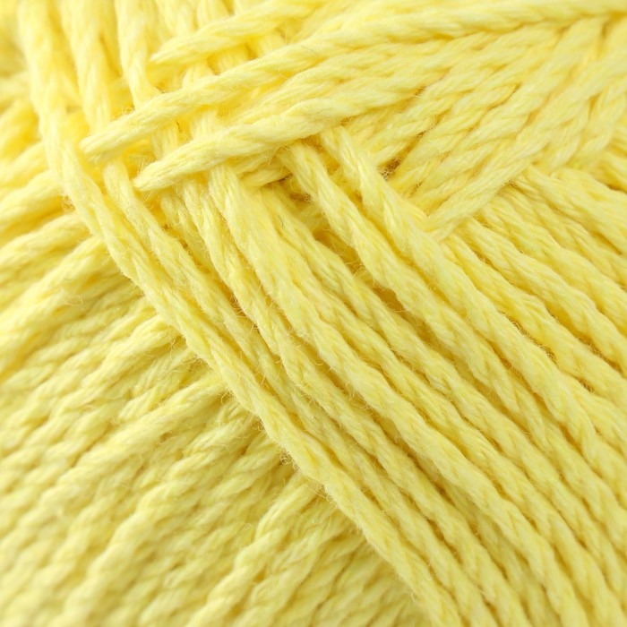 Пряжа Пряжа "Мягкий хлопок" 70% хлопок, 30% нейлон 220м/100гр (030 лимон)