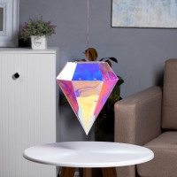 Светодиодная фигура &laquo;Бриллиант&raquo; 25 &times; 30 &times; 25 см, пластик, 220 В, свечение белое