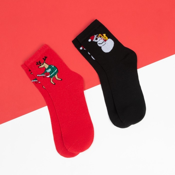 Набор новогодних мужских носков KAFTAN Набор новогодних мужских носков KAFTAN "Stay cool" р. 41-44