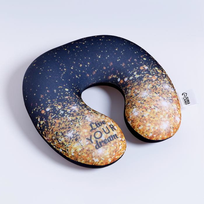 Подушка для путешествий антистресс &laquo;Живи своей мечтой&raquo;