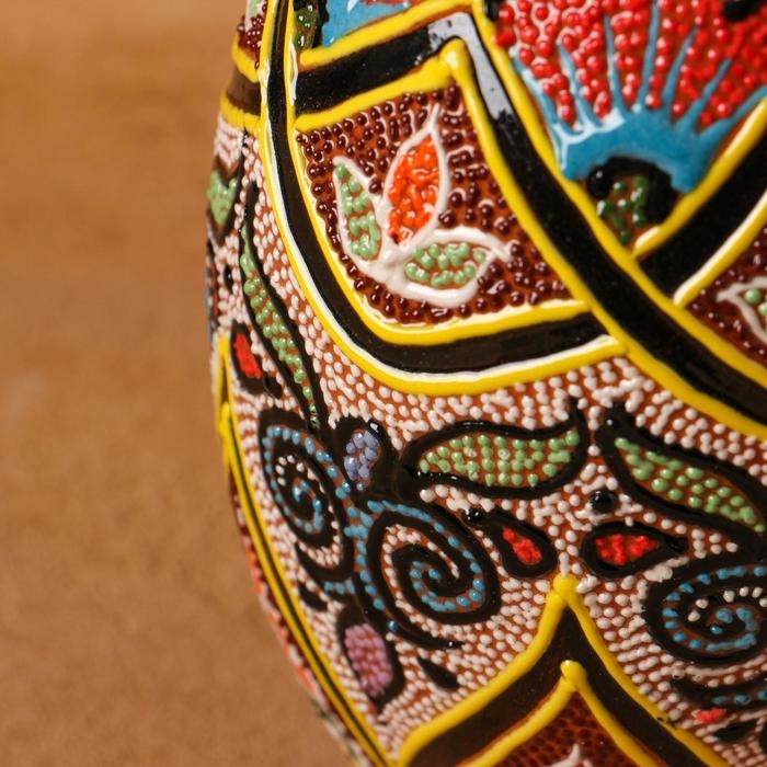 Ваза Риштанская Керамика "Узоры", 17 см, микс