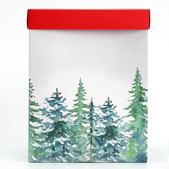 Новый год. Коробка подарочная новогодняя складная с 3D эффектом &laquo;Сказочных моментов&raquo;, 18 х 14 х 23 см, Новый год