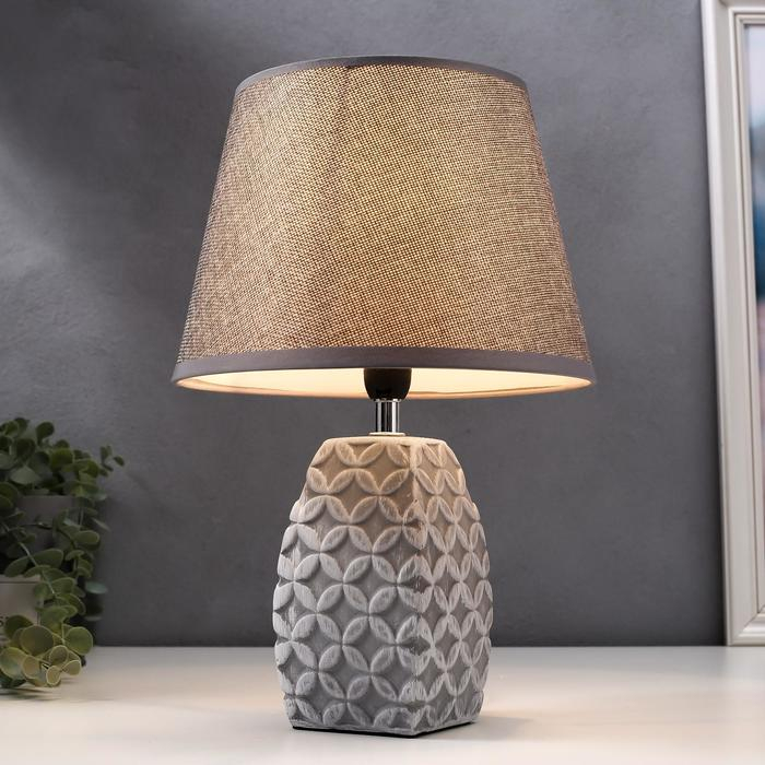 Лампа настольная 16445/1GR E14 40вт серый 22х22х34 см RISALUX