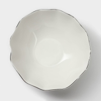 Салатник фарфоровый фигурный Magistro La Perle, 650 мл, d=17,5 см, цвет белый