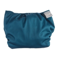 Многоразовый подгузник, 3-15 кг, флис, цвет темно зеленый, Крошка Я