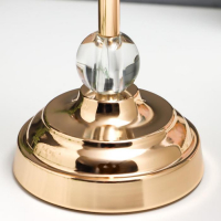 Подсвечник металл на 1 свечу "Прозрачность" золото 36х12х12 см Подсвечник металл на 1 свечу "Прозрачность" золото 36х12х12 см