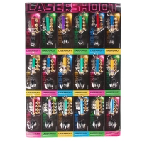 Фонарик лазер 5 насадок + магниты "Шик", МИКС