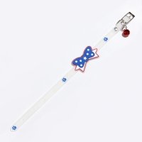 Ошейник "Бантик", 28 х 1 см, ОШ 18-24 см, прозрачный/синий Ошейник "Бантик", 28 х 1 см, ОШ 18-24 см, прозрачный/синий