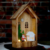 Декор с подсветкой "Праздничный домик" 6&times;15&times;23,5 см