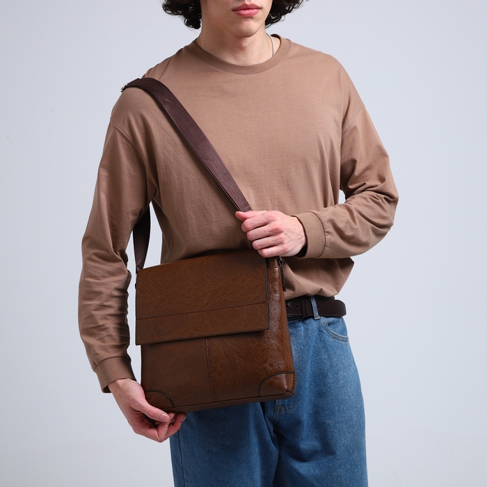 Сумка мужская, цвет коричневый Сумка мужская, цвет коричневый