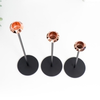 Подсвечник металл "Милан. Грани" набор 3 шт медь высота 22; 26,5; 32 см 32х8х8 см Подсвечник металл "Милан. Грани" набор 3 шт медь высота 22; 26,5; 32 см 32х8х8 см