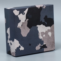 Коробка подарочная складная, упаковка, &laquo;Хаки&raquo;, 17 х 17 х 7 см