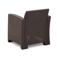 Набор садовой мебели Бора, Дуо, два кресла + стол, венге Набор садовой мебели Бора, Дуо, два кресла + стол, венге