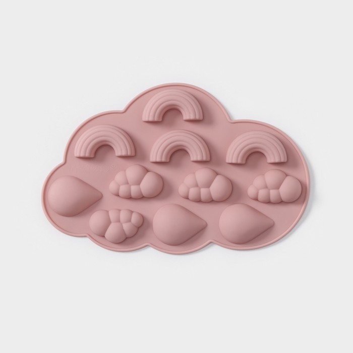 Форма для шоколада Доляна &laquo;Погода&raquo;, силикон, 22,5&times;14,5&times;1,5 см, 11 ячеек, цвет МИКС