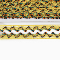 Тесьма &laquo;Уголки&raquo;, ширина 2 см., намотка 25 м., цвет жёлтый