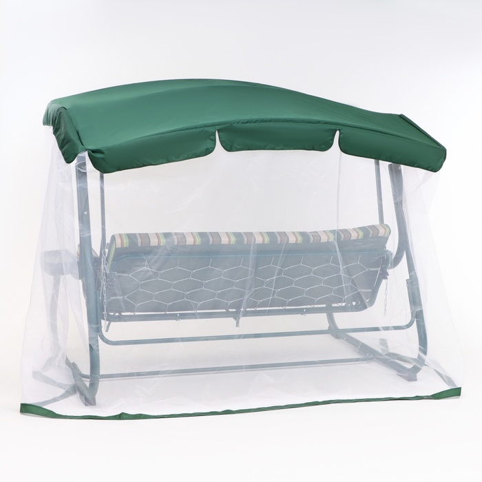 Качели садовые "Милан", зеленые, 237 х 136 х 172 см, макс нагрузка 350 кг