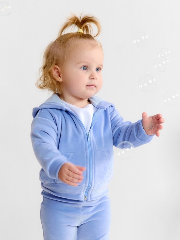 Толстовка Крошка Я Plushy, р. 92-98, голубой Толстовка Крошка Я Plushy, р. 92-98, голубой