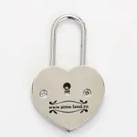 Замок свадебный с ключом &laquo;Вместе навсегда&raquo;, 5.1&times;7 см