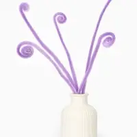 Синельная проволока, набор 100 шт, размер 1 шт 30х0,8 см, цвет сиреневый