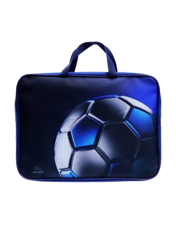 Папка с ручками текстильная А4, 350 х 270 х 100 мм, Calligrata TOP "Мяч"