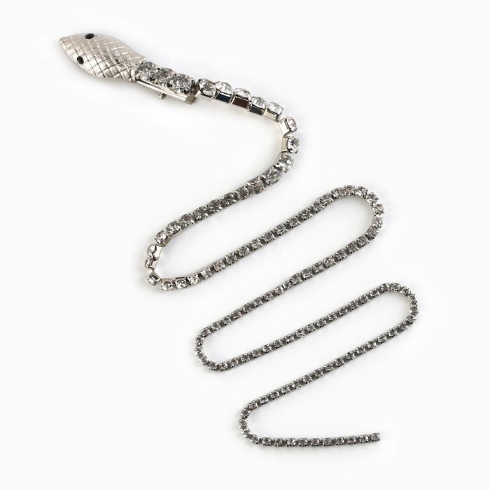 Заколка прядь со стразами новогодняя &laquo;Для самой волшебной&raquo;, на Новый год, 1,5 х 1,5 х 2 х 45 см