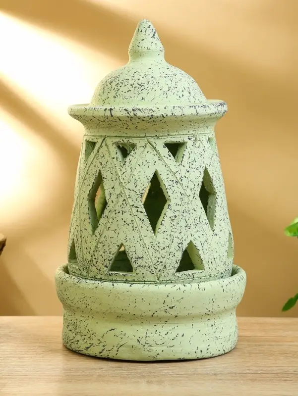 Подсвечник терракота "Фонарь" 16х16х26 см