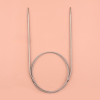 Спицы круговые, для вязания, с металлическим тросом, d = 2,5 мм, 14/80 см