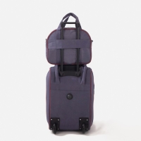 Чемодан малый 20", сумка дорожная на молнии, цвет серый Чемодан малый 20", сумка дорожная на молнии, цвет серый