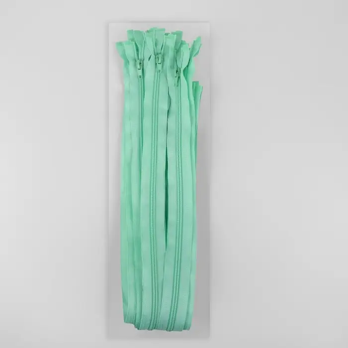 Молния &laquo;Спираль&raquo;, №5, разъёмная, замок автомат, 70 см, светло-зелёная