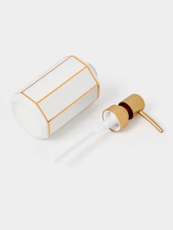 Набор для ванной "Равновесие", 2 предмета (дозатор для мыла, стакан), цвет белый