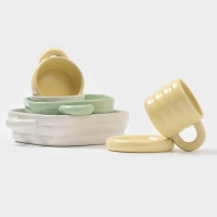 Форма для запекания Доляна &laquo;Зефир&raquo;, 32&times;19&times;6 см, прямоугольная, керамика, жёлтая