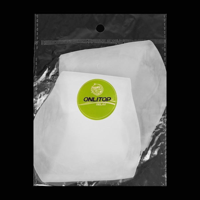 Супинаторы для обуви, амортизирующие, на манжете, силиконовые, 9 &times; 9 см, пара, цвет белый