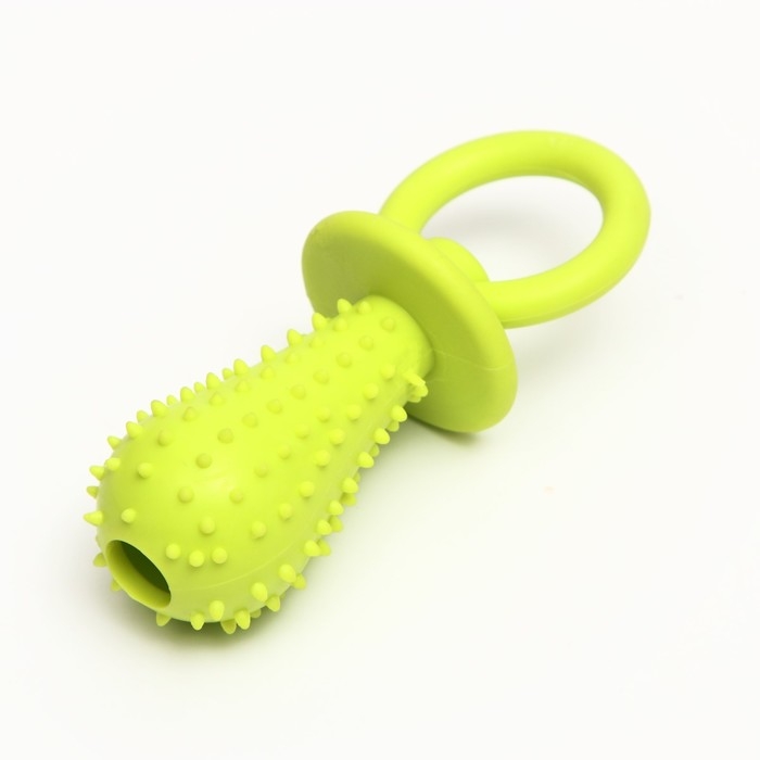 Игрушка жевательная Игрушка жевательная "Соска", TPR, 10х3 см, салатовая