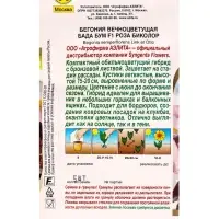 Семена цветов Бегония Бада бум F1 роза биколор  (драже в пробирке) Спецсерия Syngenta, Ц/П,5 шт. 109