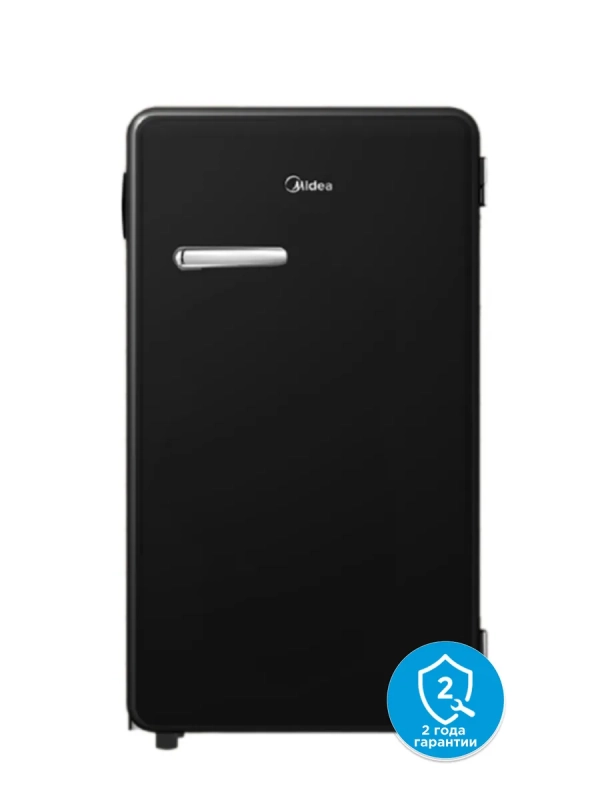 Холодильник MDRD142SLF30, черный, однокамерный, 93 л, ретро