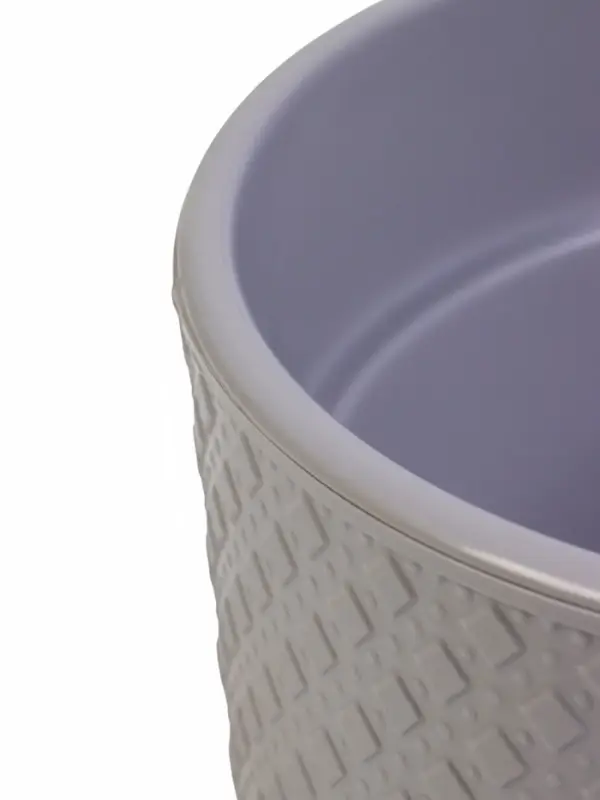 Горшок "Клевер" 4,5 л, D-20 см, h-18 см, цвет серый шёлк