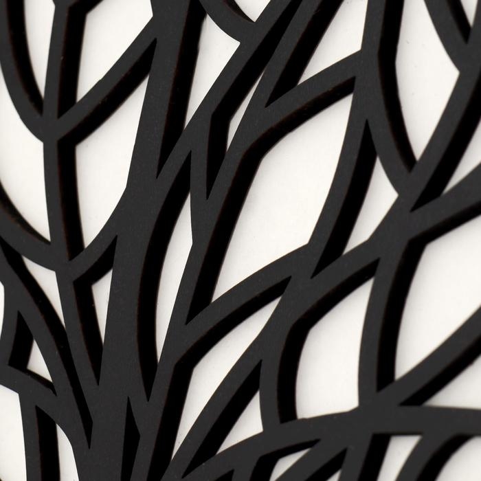 Декоративное панно деревянное Декоративное панно деревянное "Листья" 29х29(34х34)см