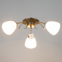 Люстра "Луиза" 3х40Вт Е27 бронза 56х56х26см
