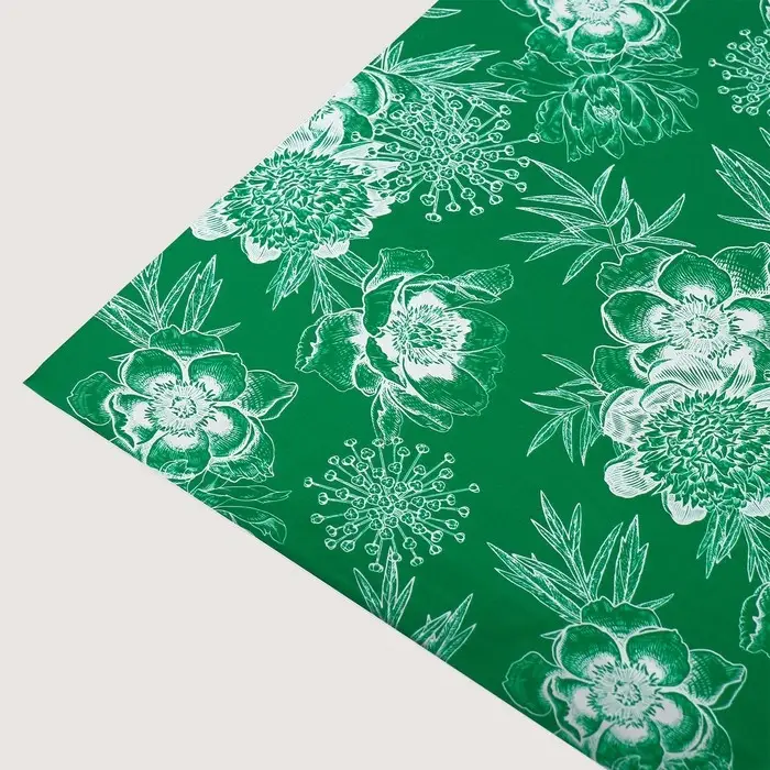 Плёнка упаковочная с голографией &laquo;Серебряные цветы&raquo; , 100 х 70 см