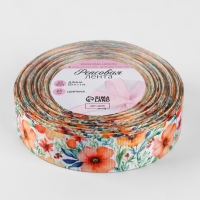 Лента репсовая 25мм*25&plusmn;1ярд(23м&plusmn;1м) маковое поле АУ