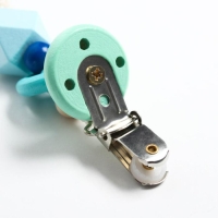 Держатель для соски - пустышки &laquo;Колечко&raquo;, деревянный, бирюзовый