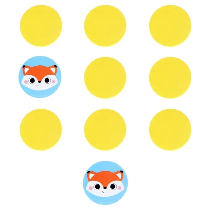 Мемо-игра: Присоски многоразовые для игры в ванной &laquo;Животные леса&raquo;, найди пару, 5 пар, 10 стикеров EVA, Крошка Я