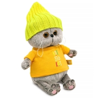 Мягкая игрушка &laquo;Кот Басик BABY в футболке и шапке&raquo;, 20 см